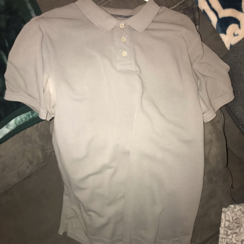 Gray polo shirt